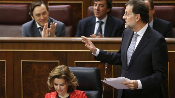 Mariano Rajoy Diputatuen Kongresuan.