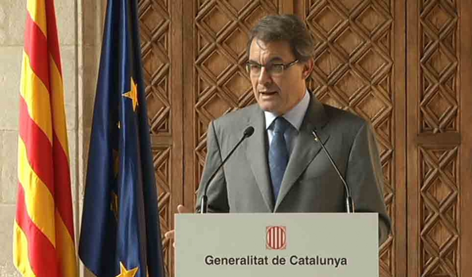 Artur Mas, presidente de la Generalitat.