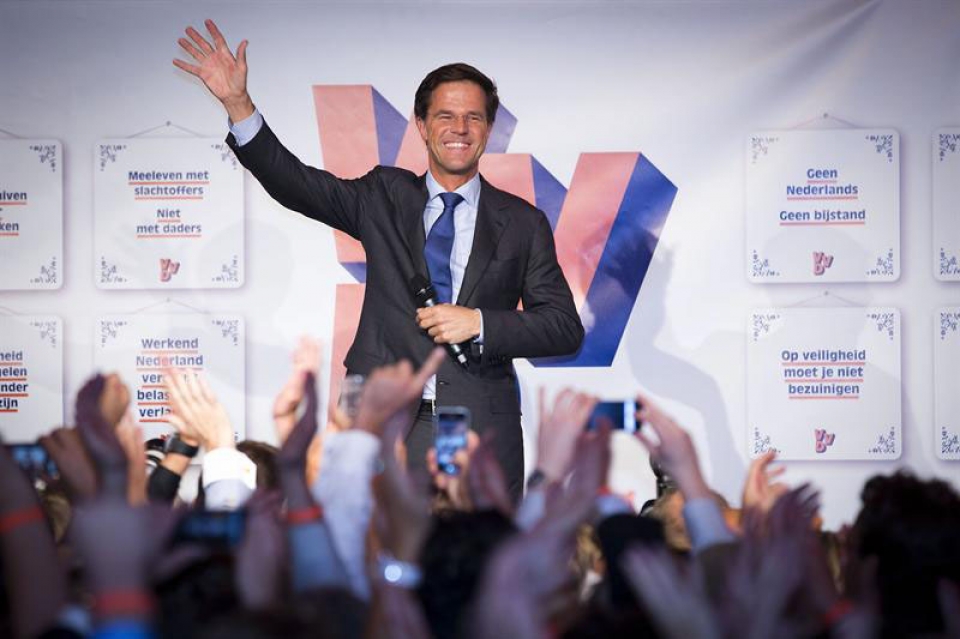 El líder liberal Mark Rutte. 