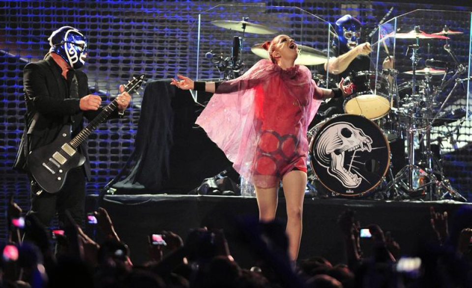 Garbage taldearen emanaldia MTV World Stage kontzertuan. Argazkia: EFE