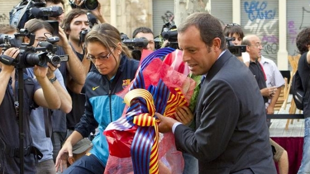 El presidente del FC Barcelona, Sandro Rosell. Foto: EFE