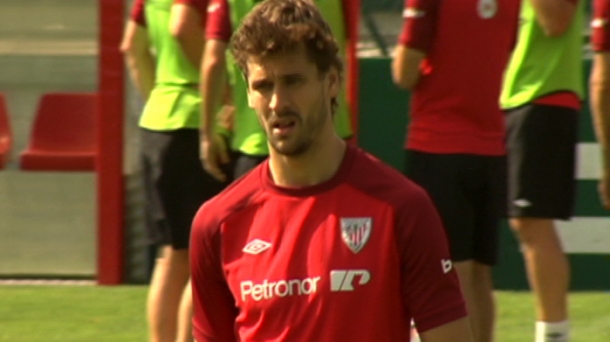 Fernando Llorente en Lezama. Foto: EITB