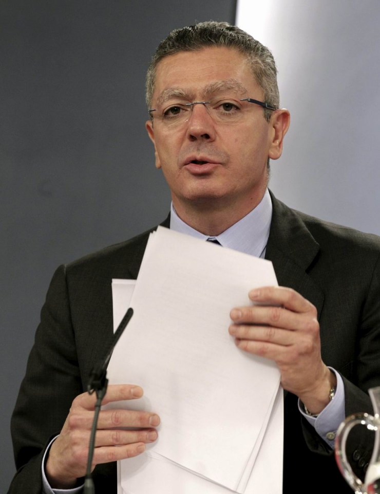 Alberto Ruiz-Gallardon Espainiako Justizia ministroa