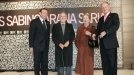 Juan Jose Ibarretxe, Santiago Carrillo, Carmen Menéndez eta Juan Mari Atutxa Sabino Arana Fundazioaren Sarietan. Argazkia: SAF title=