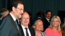 Mariano Rajoy eta Miguel Angel Blancoren gurasoak eta arreba. Argazkia: EFE title=