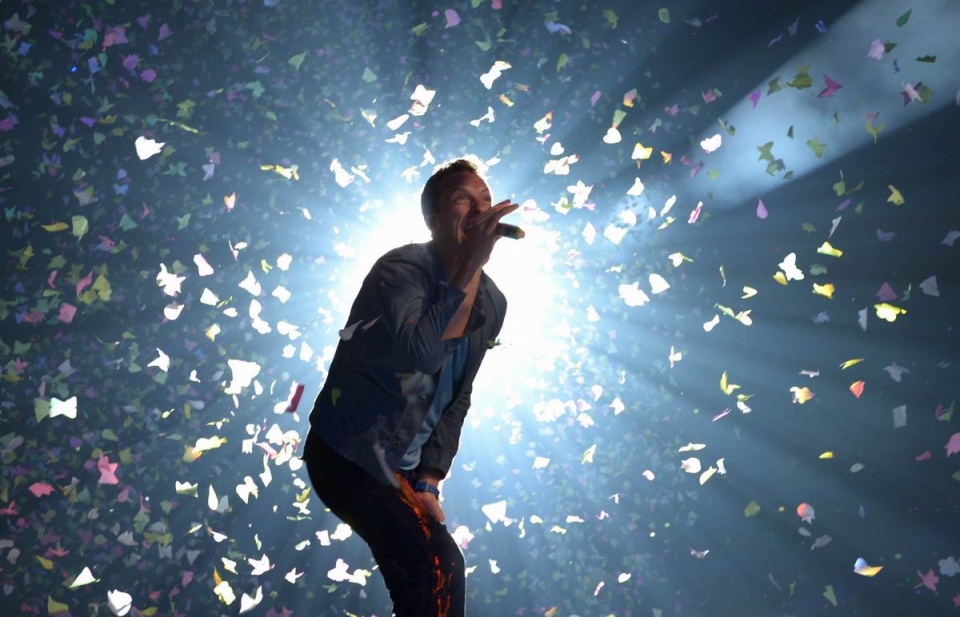 Coldplay en Polonia. Foto: EFE