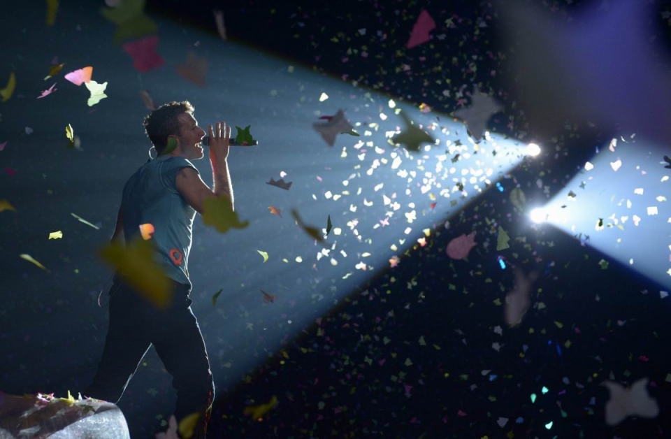 Coldplay en Polonia. Foto: EFE