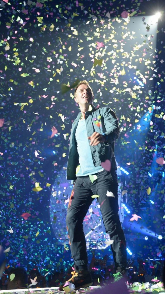 Coldplay en Polonia. Foto: EFE