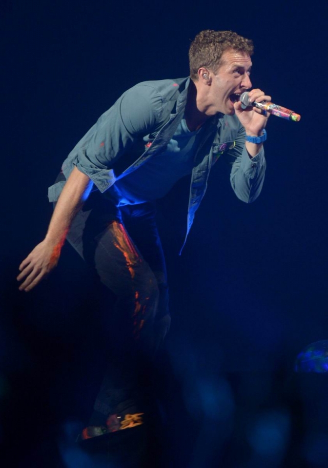 Coldplay en Polonia. Foto: EFE
