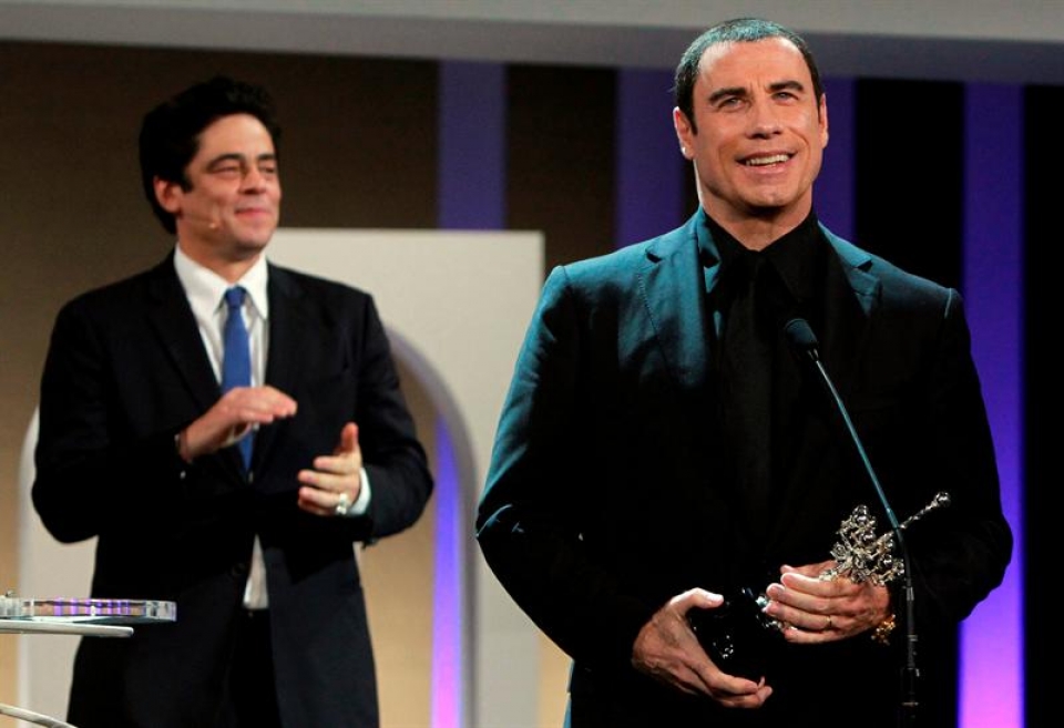 John Travolta y Benicio del Toro. Foto: EFE