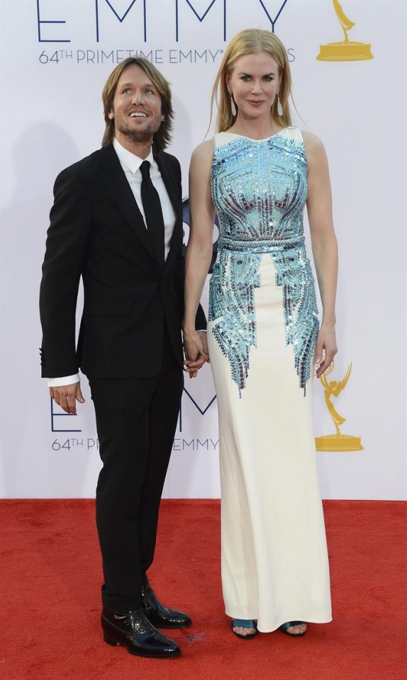 Nicole Kidman y su marido, en los premios Emmy 2012. Foto: EFE