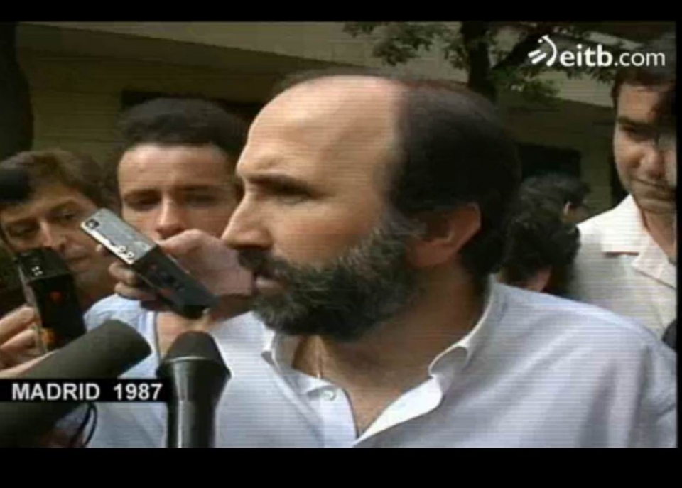 Iñaki Esnaola HBko kidea Madrilen, 1987an