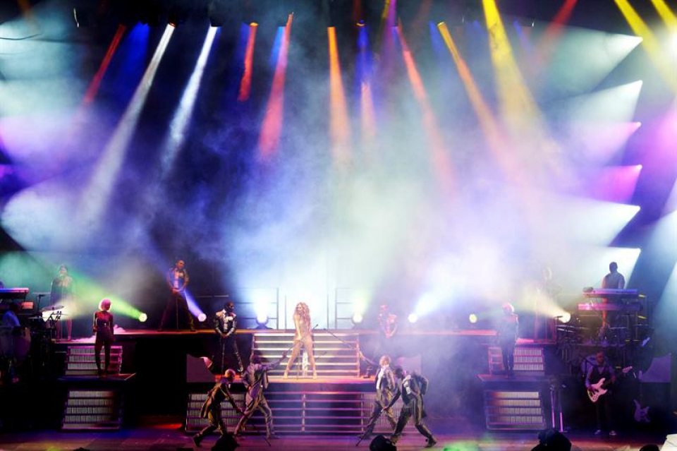 Jennifer Lopezen kontzertua Polonian. Argazkia: EFE