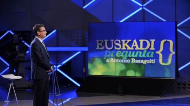 Antonio Basagoiti en el programa 'Euskadi pregunta' de ETB. Foto: EITB