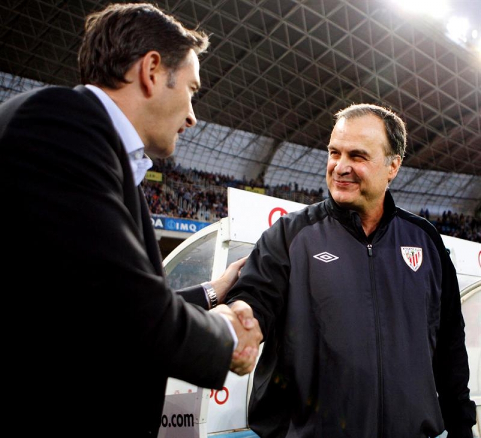 Montanier y Bielsa. Foto: EFE