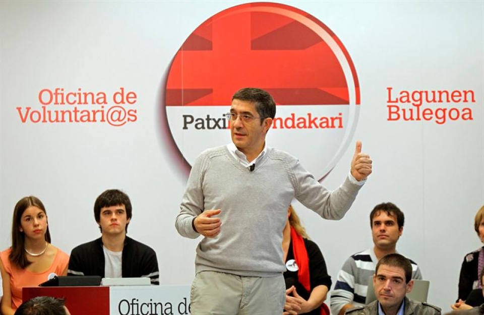 El lehendakari, Patxi López en Bilbao.