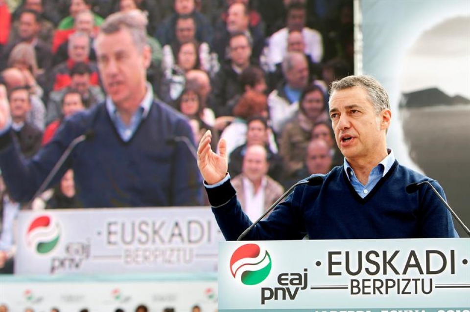 El Presidente del EBB de EAJ-PNV Iñigo Urkullu.