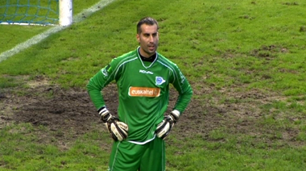 Miguel Martínez, portero del Alavés. Foto: EITB