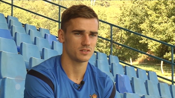 Antoine Griezmann Realeko jokalaria. EITB