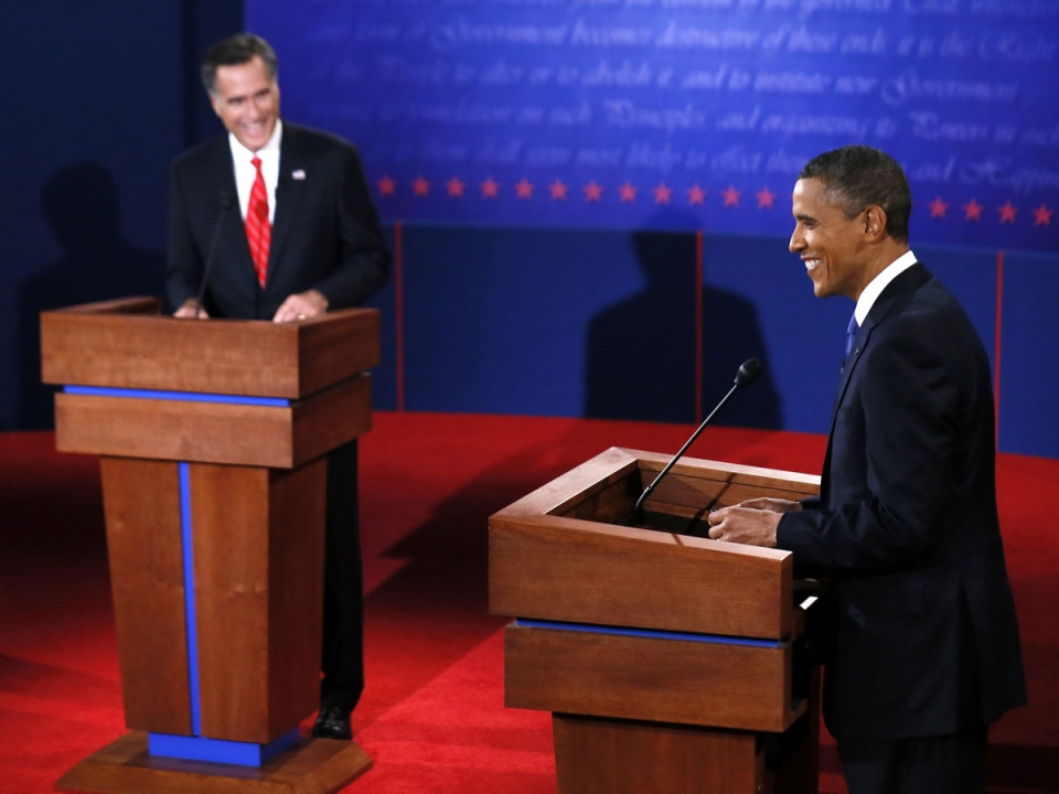 Barack Obama y Mitt Romney. Foto: EFE