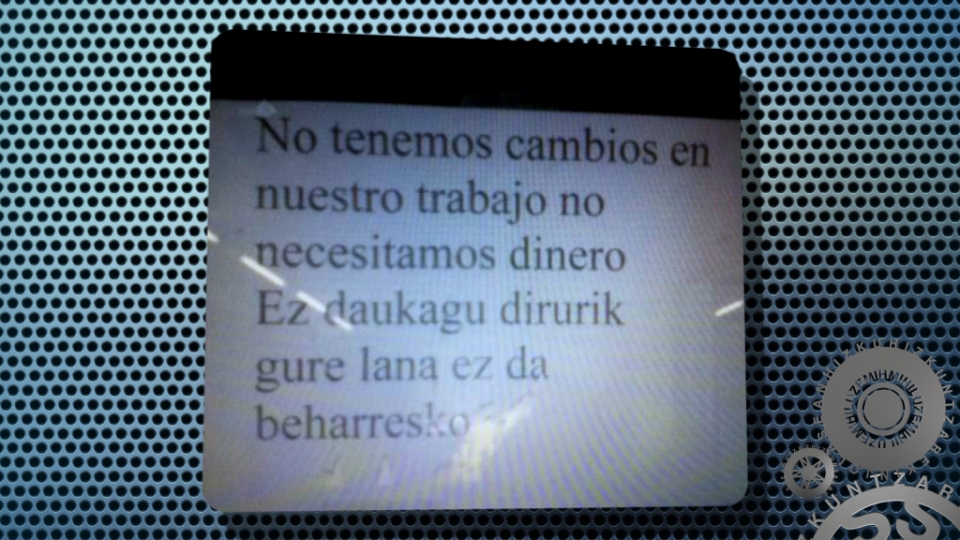 Olatz Urbietak EHU Medikuntzako fakultatean aurkitu zuen kartel hau