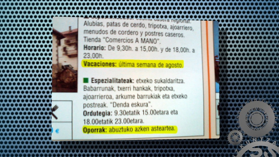 Aurkikuntza honen berri Aresoko Saioa Alustizak eman digu