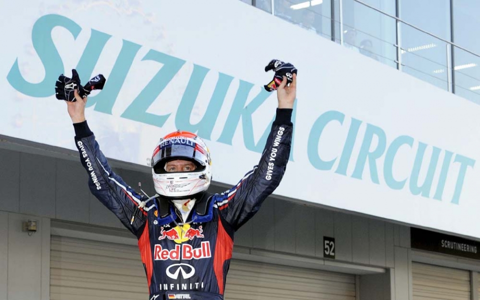 Vettel gana el G.P. de Japón. Foto: EFE