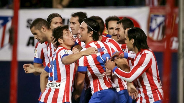 Atletico Madril, gola ospatzen. Argazkia: EFE