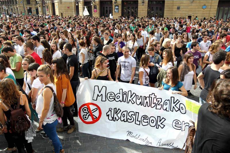 Ikasleen protesta, Bilbon