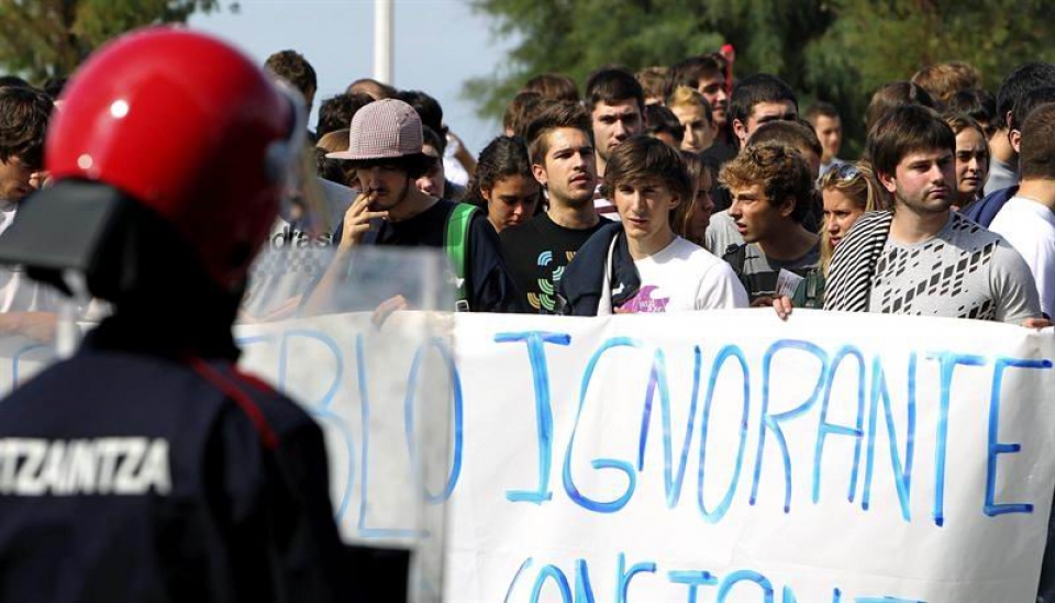Ikasleen protesta, Donostian