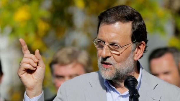 Mariano Rajoyk ia urtebete darama Moncloan. Argazkia: EFE