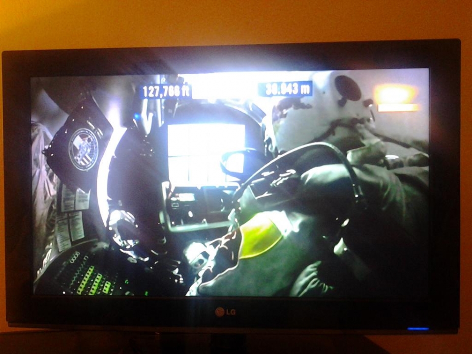 Antonio Basagoitik Felix Baumgartnerren jauziaren irudia argitaratu du. Argazkia: Twitter Basagoiti