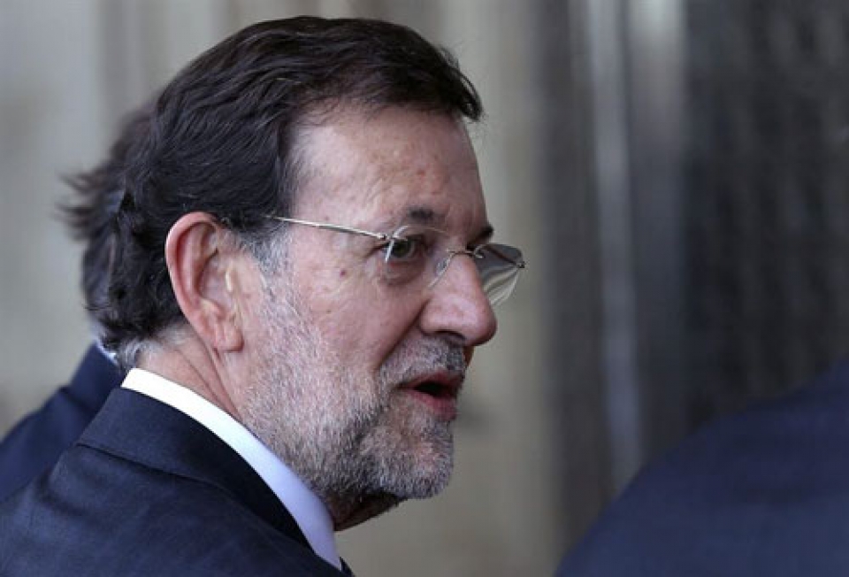 Mariano Rajoy Gobernuko presidentea. 