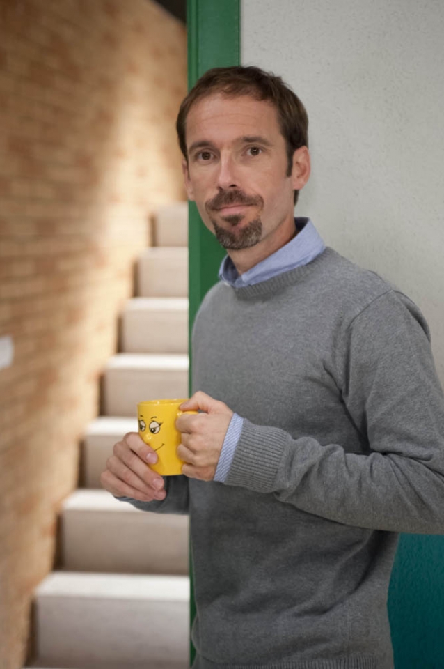 Xabi San Sebastian, Matematikako irakaslea. Argazkia: EITB