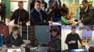 Los candidatos a lehendakari madrugan para ir a votar