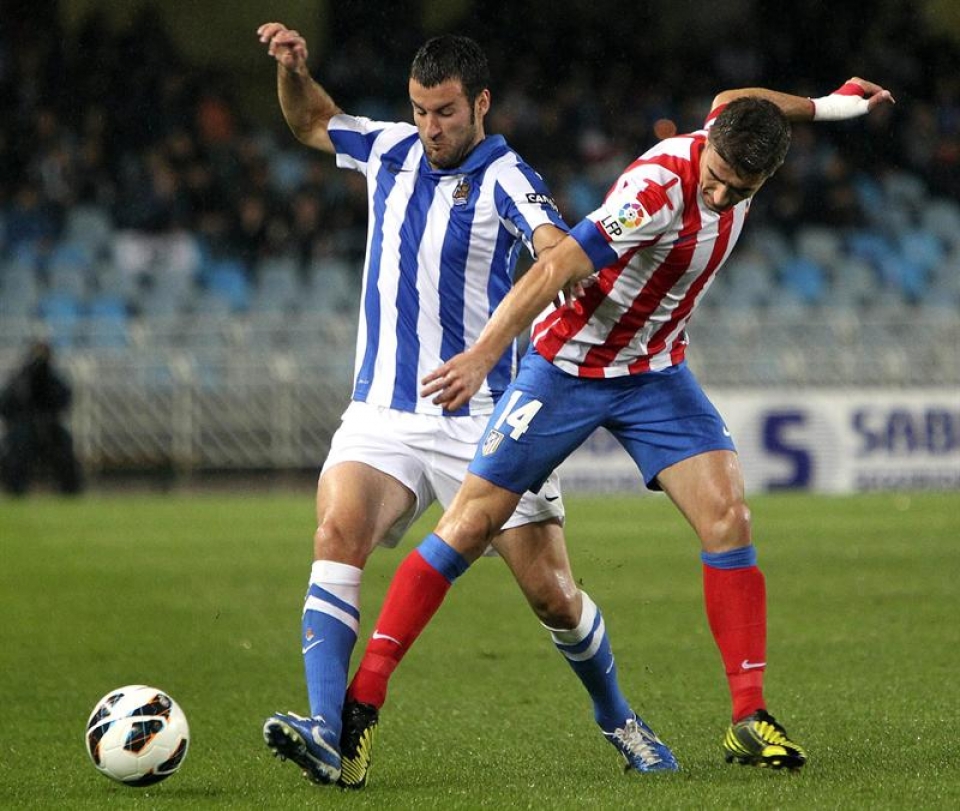 Reala-Atletico Madril (0-1). Argazkia: EFE