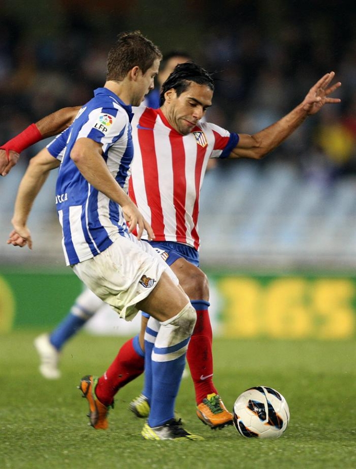 Reala-Atletico Madril (0-1). Argazkia: EFE