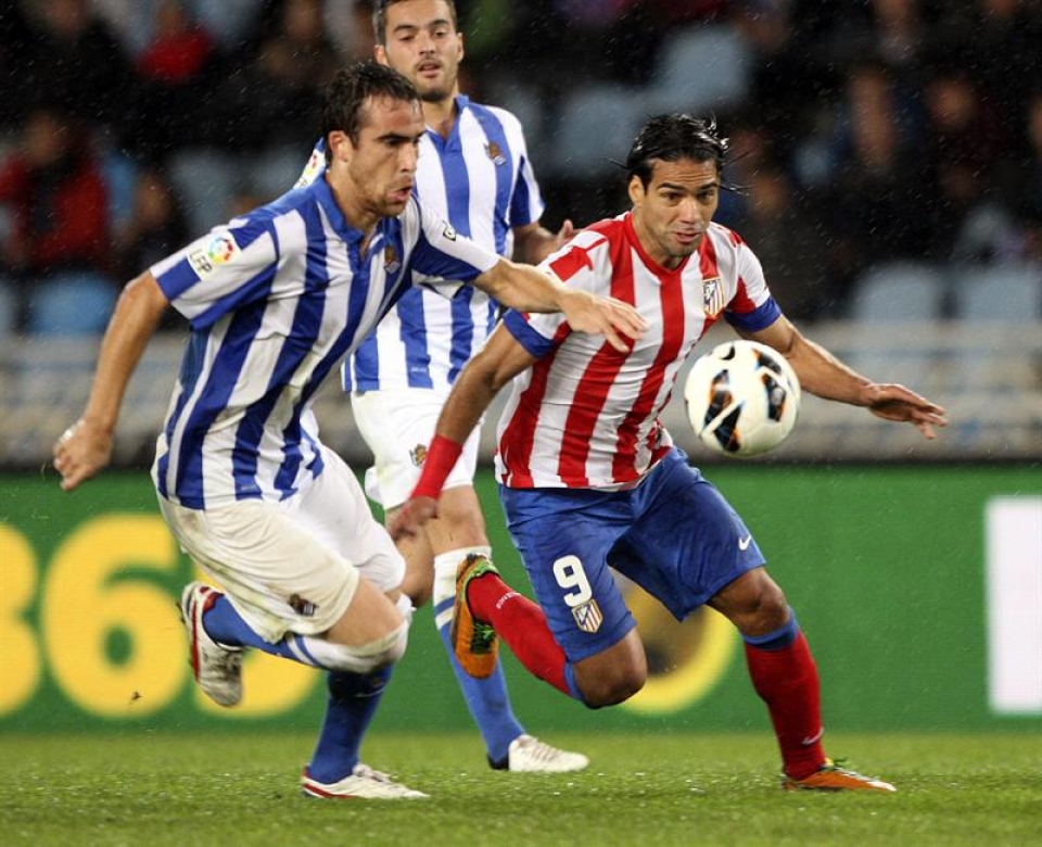 Reala-Atletico Madril (0-1). Argazkia: EFE