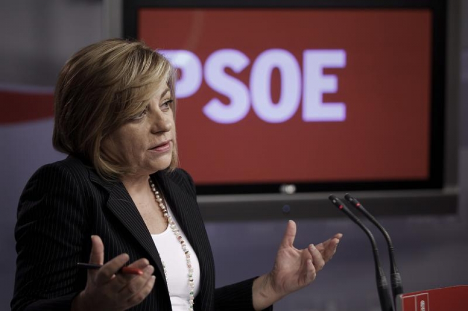 Elena Valenciano PSOEren idazkariorde nagusia.
