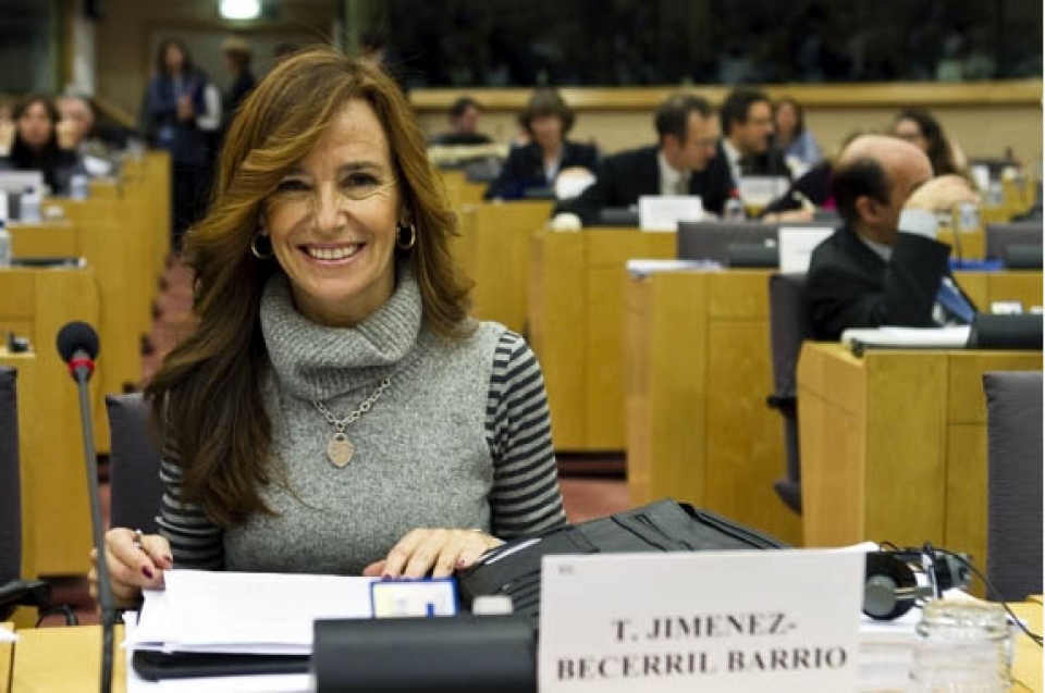 Teresa Jimenez Becerril Alderdi Popularreko europarlamentaria. 