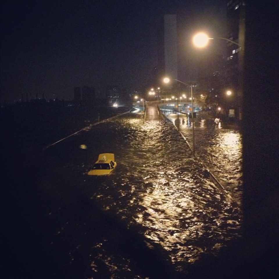 Los efectos de 'Sandy' en Nueva York. Foto: tpep/Instagram