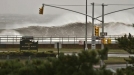 La playa Rockaway Beach, de Nueva York, a la llegada del huracán. (Foto: @Apple_GtUnit) title=