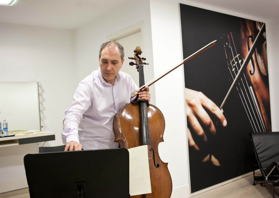 Los músicos ensayan antes del concierto. Foto: EITB