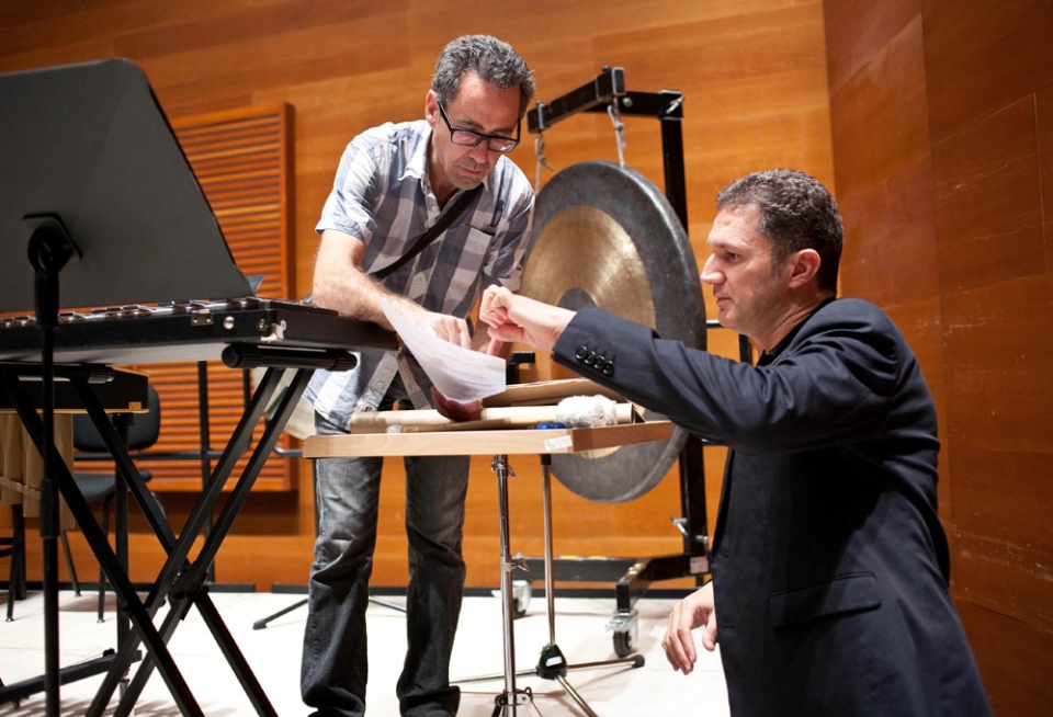 Los músicos antes de la actuación. Foto: EITB