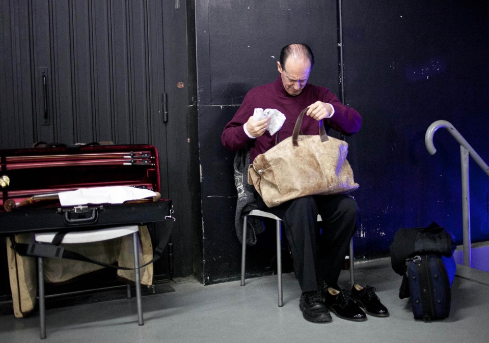 Los músicos antes de la actuación. Foto: EITB