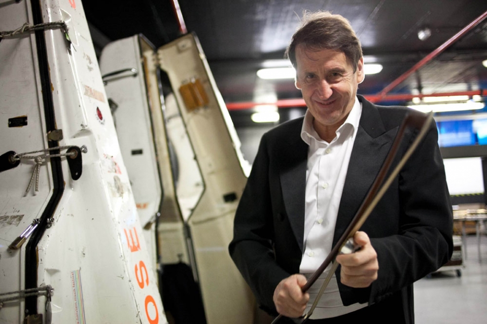 Los músicos antes de la actuación. Foto: EITB