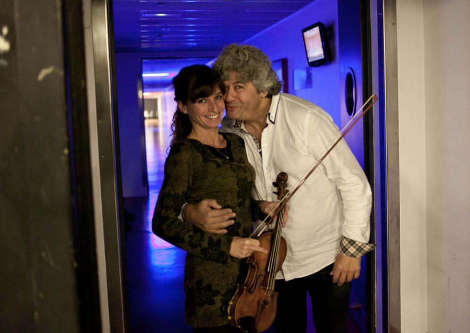 Los músicos antes de la actuación. Foto: EITB