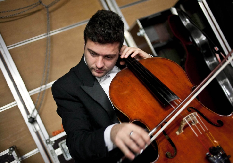 Los músicos ensayan antes del concierto. Foto: EITB