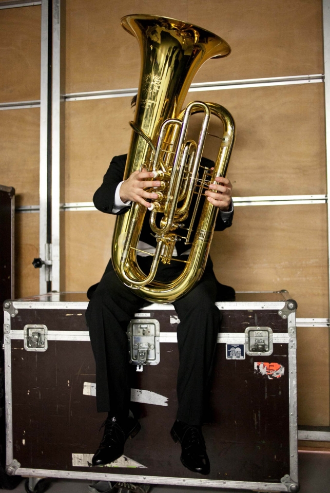 Los músicos ensayan antes del concierto. Foto: EITB