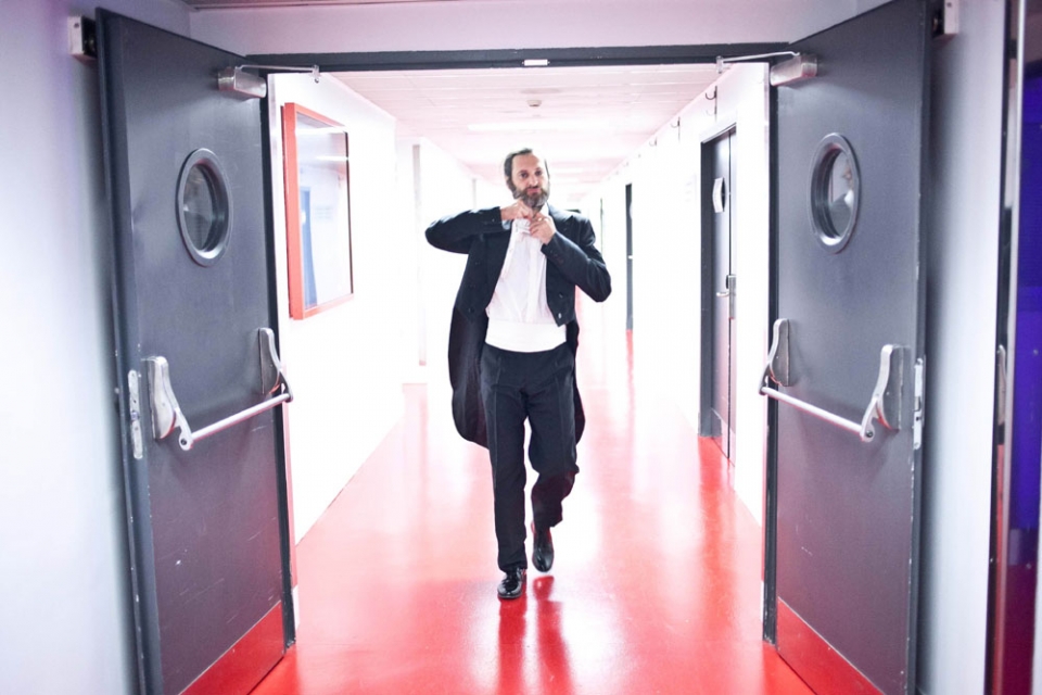 Los músicos antes de la actuación. Foto: EITB